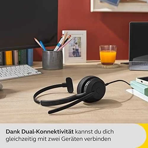 Ausinės Jabra Evolve2 50 USB-A, UC, Mono, juodos spalvos