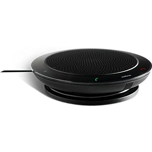 JABRA SPEAK 410 MS garsiakalbis, skirtas UC USB konferencijos sprendimui 360 laipsnių mikrofono prijungimas ir atkūrimas nutildymo ir garsumo mygtukas