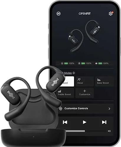 Ausinės Shokz OpenFit, Juodos spalvos