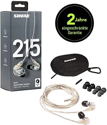Profesionalios į ausis įkišamos ausinės Shure SE215-CL-EFS