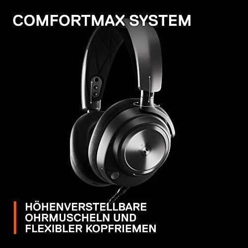 Ausinės žaidimams SteelSeries Arctis Nova Pro, Skirta PC ir PlayStation, Juodos spalvos