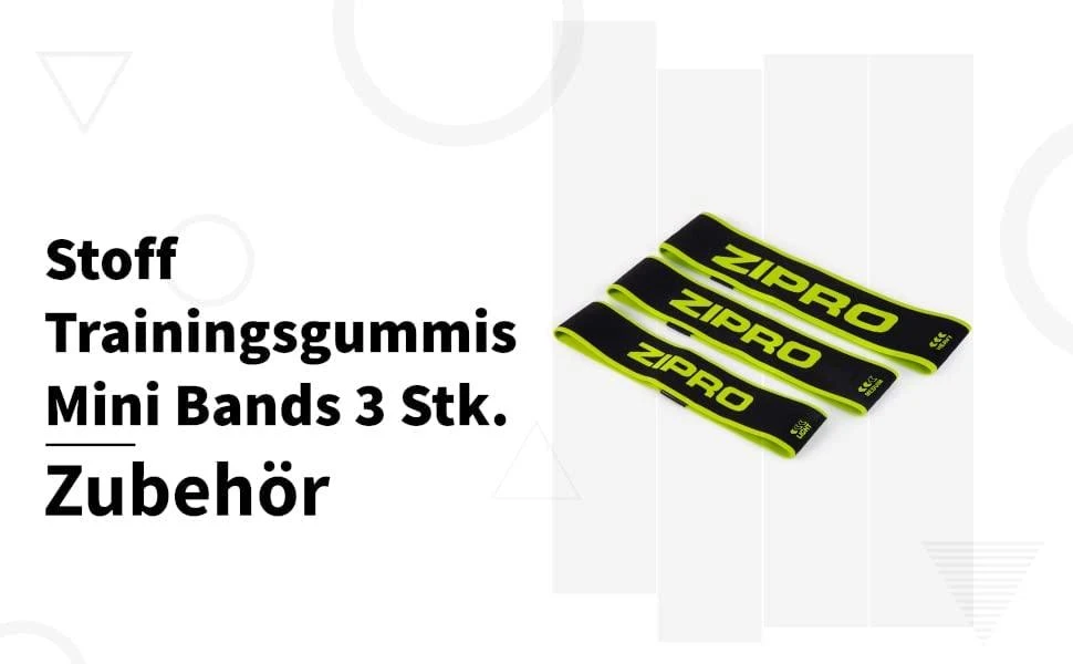 Zipro tampraus audinio mankštos juostos Mini bands, 3 vnt.