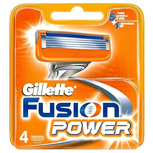 Gillete Skustuvo galvutės GILLETTE FUSION Power, 4 vnt.