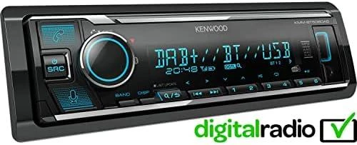 Kenwood KMM-BT508DAB automagnetola su melynu apšvietimu