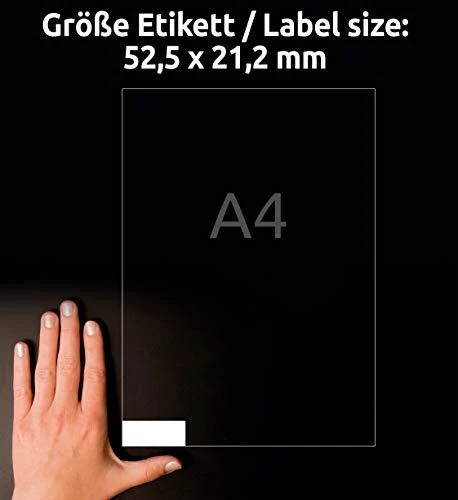 Avery Zweckform universalios lipnios etiketės 52,5 x 21,2 mm (3668)