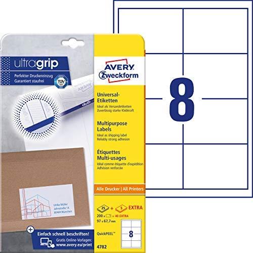 Avery Zweckform Greitai nuluptos etiketės 97x67.7 (4782)