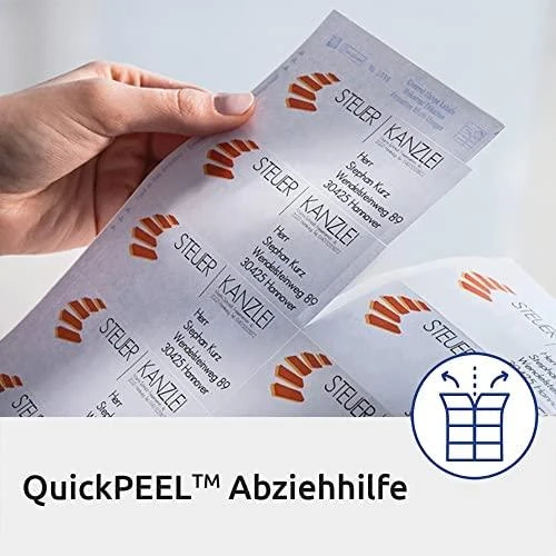 „Avery Zweckform Quick Peel“ etiketės, 64x36 (6170)
