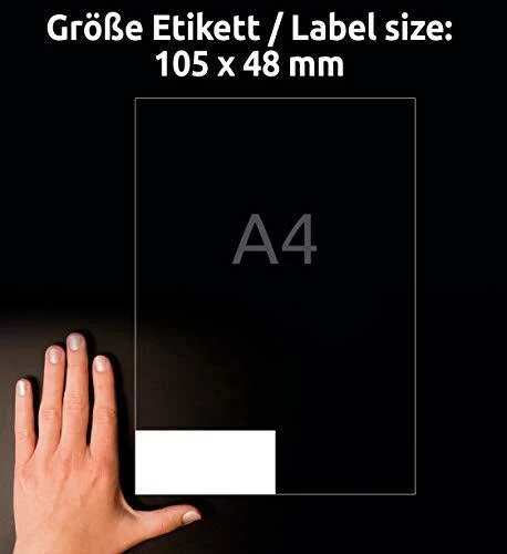 Avery Zweckform Fast Peel etiketė 105x48 (6175)