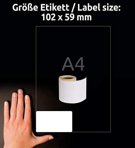 „Avery Zweckform ZF HEAVY TYTY“ ETIKETĖS ANT RITINIO 59X102 MM 50 ETIKETĖS