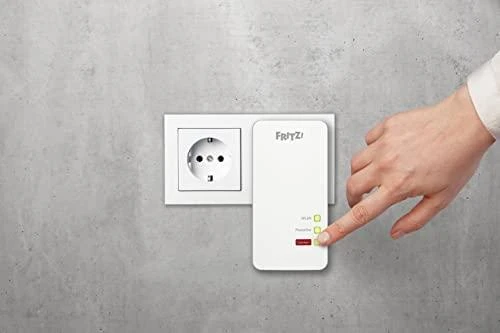 AVM FRITZ!Powerline 1260E WLAN Set 1200 Mbit/ai Ethernet LAN jungtis „Wi-Fi“ Balta