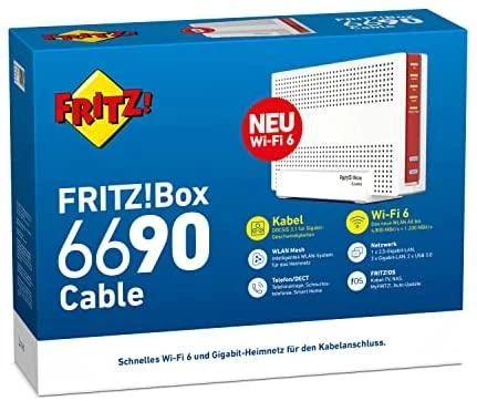 Maršrutizatorius AVM FRITZ!Box 6690 Kabelis