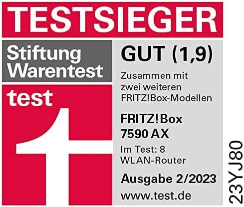 Šakotuvas AVM Fritz!Box 7590 AX Wifi-6 be S0