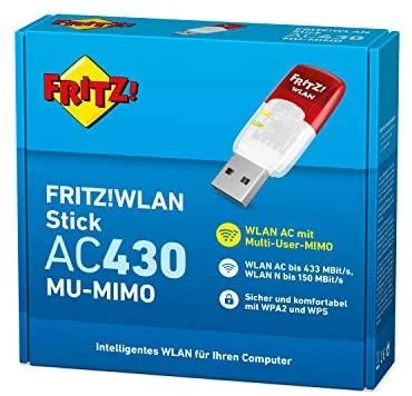 AVM FRITZ!WLAN Stick AC 430 MU-MIMO 433 Mbit/ai