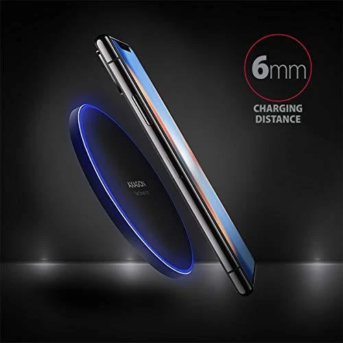 AXAGON WDC-P10T belaidžio įkrovimo stotelė su greito įkrovimo funkcija, Qi 5 / 7.5 / 10W, mikro USB