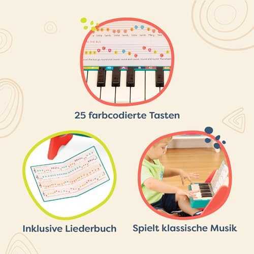 B-Toys Mini Maestro medinis pianinas