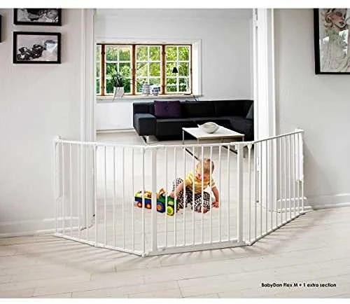 Baby Dan FLEX vartų prailginimas M, L, XL, XXL - 72 cm, baltas
