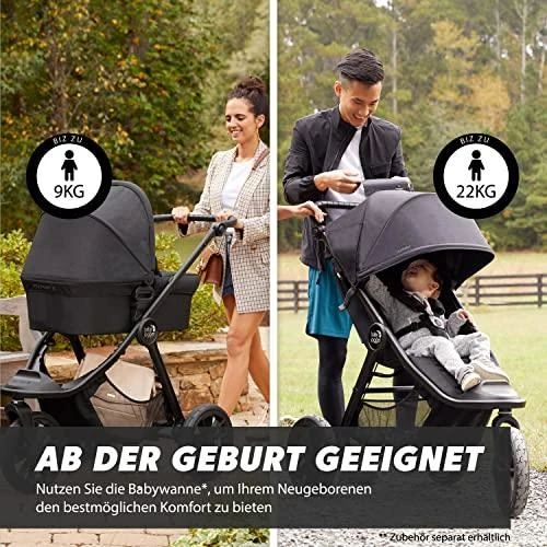 Vežimėlis Baby Jogger City Elite 2 | Juodas (Opulent Black)