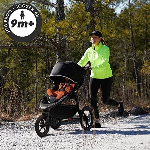 Vežimėlis Baby Jogger Summit X3, juodas (Midnight Juodas)