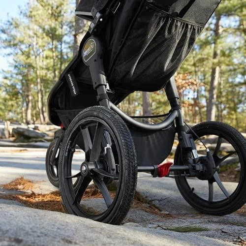 Vežimėlis Baby Jogger Summit X3, juodas (Midnight Juodas)
