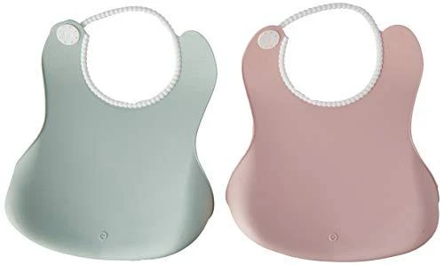 BABYBJORN minkšti seilinukai 2vnt. Pudra Žalias / Powder Rožinė