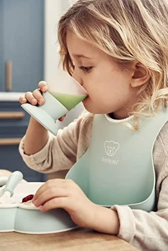 BABYBJORN minkšti seilinukai 2vnt. Pudra Žalias / Powder Rožinė