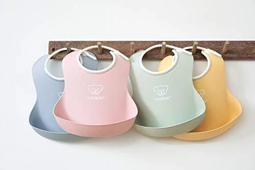 BABYBJORN minkšti seilinukai 2vnt. Pudra Žalias / Powder Rožinė