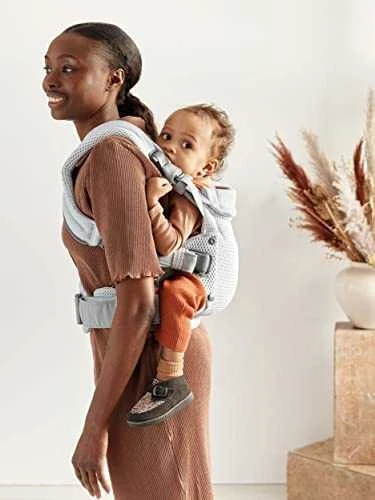BABYBJORN nešioklė HARMONY 3D Mesh, sidabrinė, 088004