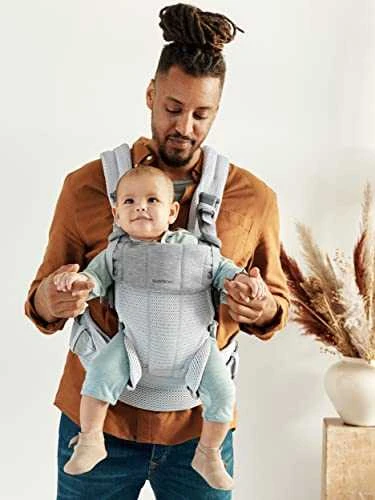 BABYBJORN nešioklė HARMONY 3D Mesh, sidabrinė, 088004