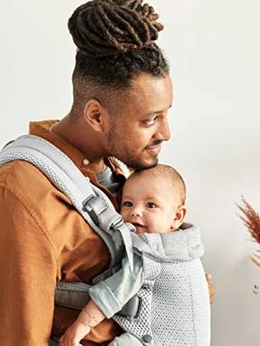 BABYBJORN nešioklė HARMONY 3D Mesh, sidabrinė, 088004