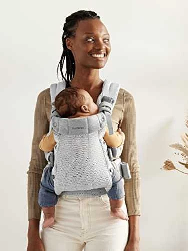 BABYBJORN nešioklė HARMONY 3D Mesh, sidabrinė, 088004