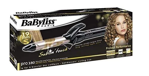 BABYLISS Plaukai Suktukas C319E Statinės skersmuo 19 mm, Temperatūra (min) 150 °C, Temperatūra (maks.) 180 °C, Šildymo lygių skaičius 10, Ekranas Nr, Juodas