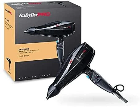 Plaukų džiovintuvas BaByliss PRO Excess HQ BAB6990IE, su jonų technologija, 2600 W