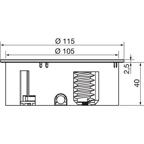 Bachmann TWIST 1x CEE7 / 3 + USB nerūdijantis plienas