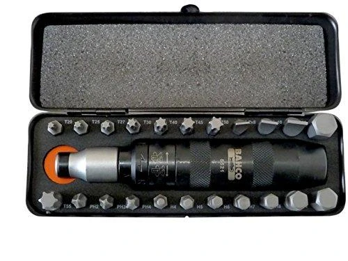 Bahco Smūginio atsuktuvo komplektas 23 vnt PH,SL,HEX,TORX