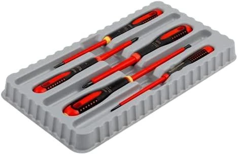 Bahco Izoliuotų atsuktuvų rinkinys ERGO™ 5 vnt - SL3,0/4,0/5,5; PH1/2 - 1000V VDE