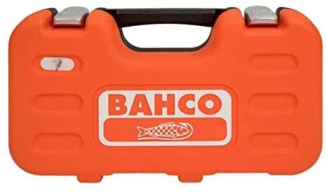 Bahco Galvučių rinkinys 1/4" 4-13mm galvutėms, terkšlėms su pasukama galvute + ilgiems ir trumpiems antgaliams. 65vnt