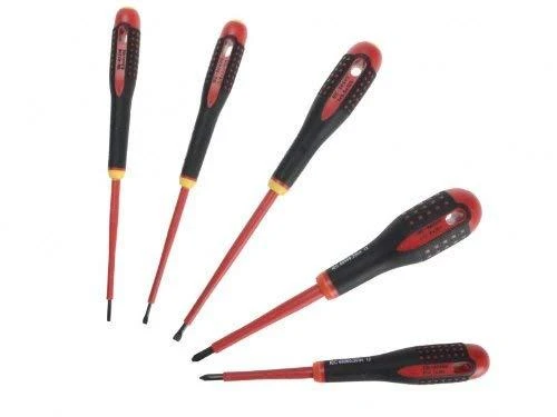 Bahco Izoliuotų atsuktuvų rinkinys ERGO™ 5 vnt - SL3,0/4,0/5,5; PH1/2 - 1000V VDE