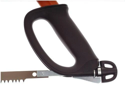 Bahco Profesionalus rėminis pjūklas ERGO FORCE 21" 530 mm. Geležtės įtempimas iki 120 kg. mm. Integruota rankena. Komplektuojamas su sausos medienos geležte.