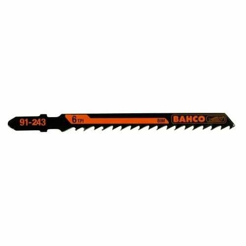 Bahco Siaurapjūklio geležtės 1,25x132mm PR-Bimetal, T-fiksatoriuis, 3-65mm medienai ir metalui 5vnt.