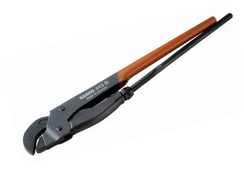 Bahco Kampinis vamzdžių veržliaraktis, 45° žiotys 2", 1400g, 430mm