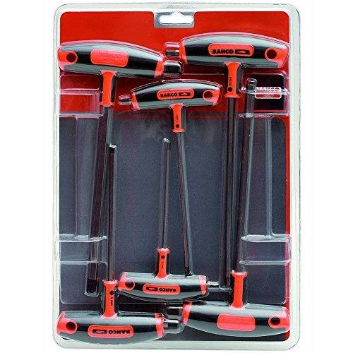 Bahco T-formos HEX raktų rinkinys, 6vnt, 3-4-5-8-10mm