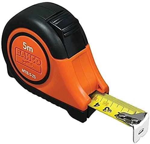 Ruletė Bahco MTB 3m x 16mm su aut. stabdžiu, gumuota , magnetas, dviguba skalė