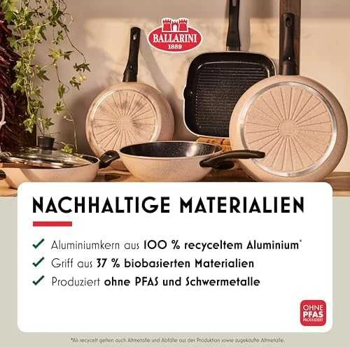 BALLARINI LEDRO troškintuvas su dangčiu 28 cm