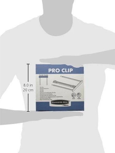 Įsegėlė archyvavimui E-CLIP, Fellowes, dviejų dalių, 100mm, baltos sp.