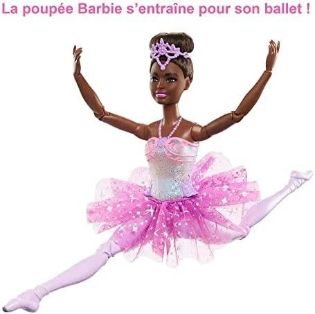 Mattel HLC26 Barbie Ballerina Doll Magic Lights Brunette | Mattel
