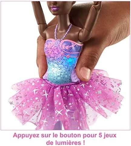 Mattel HLC26 Barbie Ballerina Doll Magic Lights Brunette | Mattel