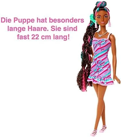 Barbie Totaly Hair lėlė juodais plaukais