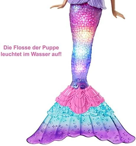 Šviečianti Barbė undinėlė Mattel Barbie Dreamtopia (HDJ36)