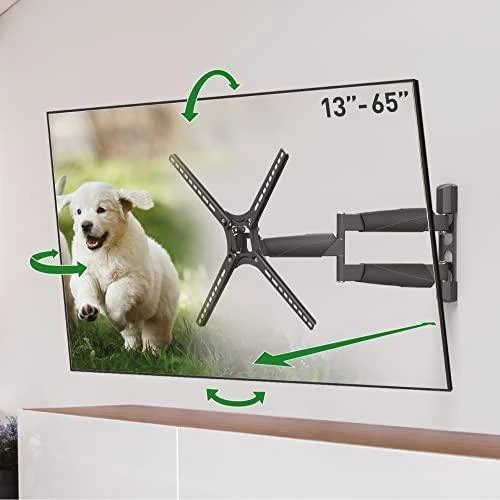Laikiklis BARKAN BM343LP 13"-65" lygiam/lenktam TV, 4 lankstų, sieninis, prailgintas