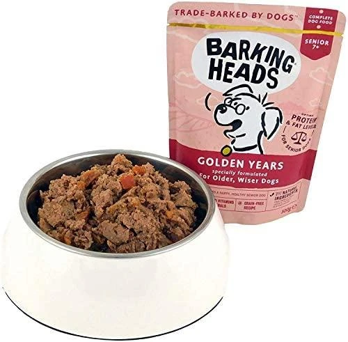 Barking Heads Golden Years konservai senyviems šunims 300g